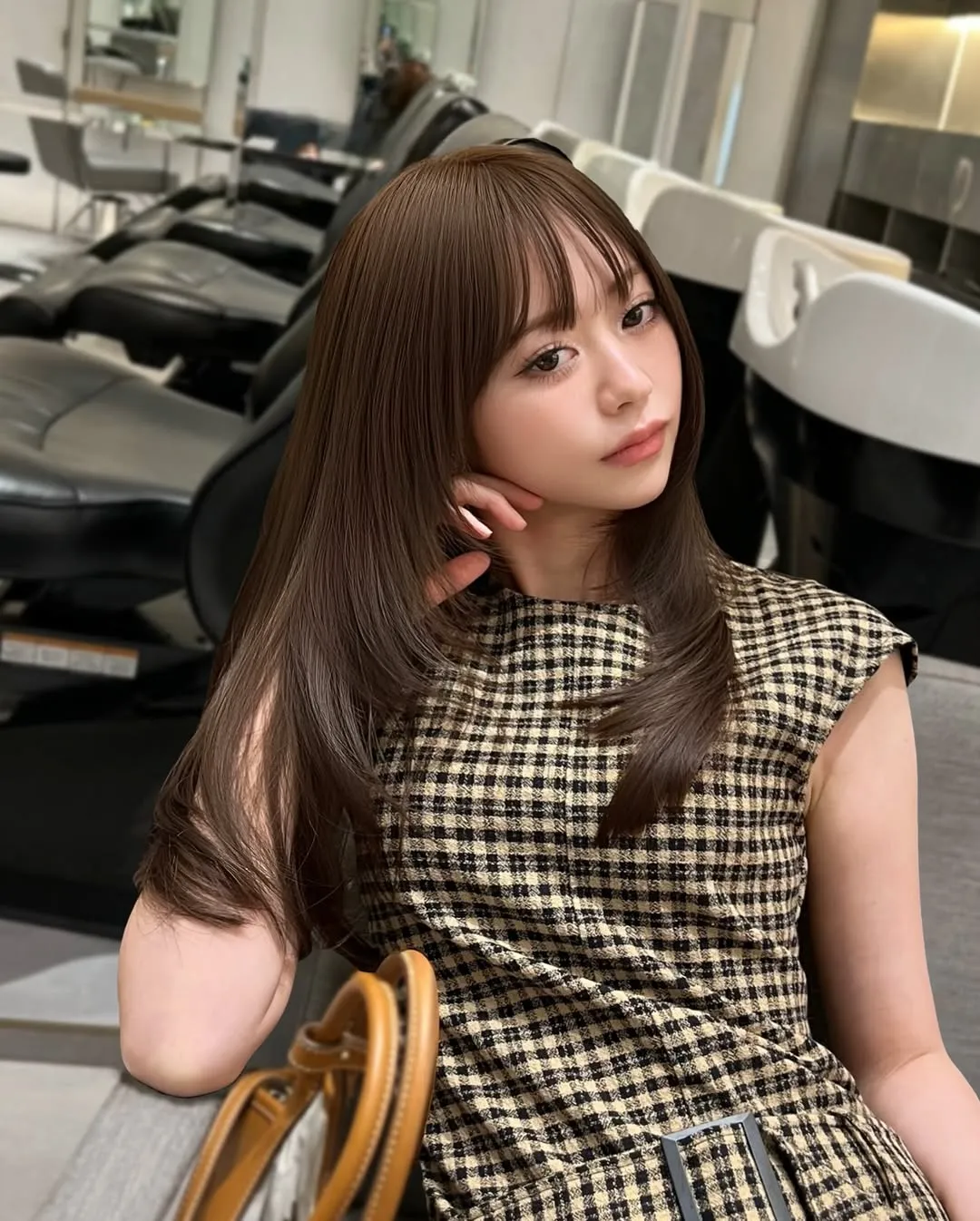 ナチュラルストレートのレイヤーロング