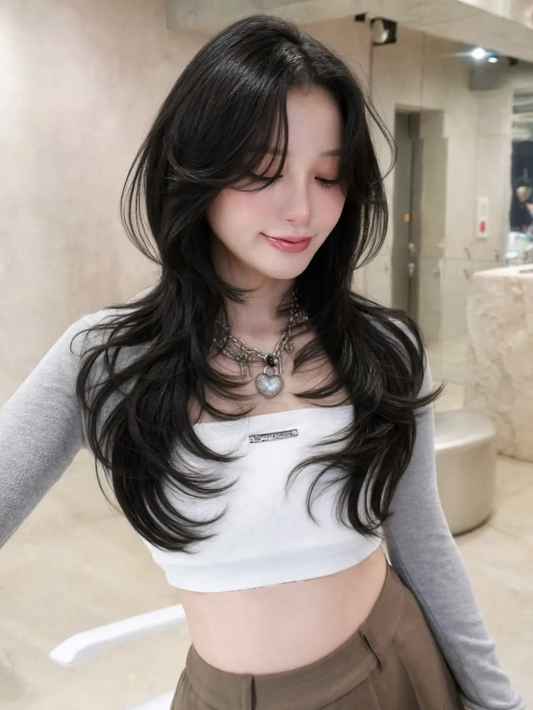 ハッシュレイヤー×くびれロングヘア