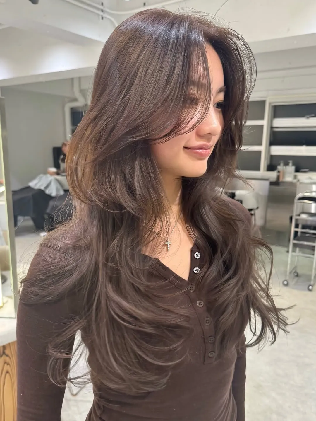 ①顔まわりのカットと表面レイヤー