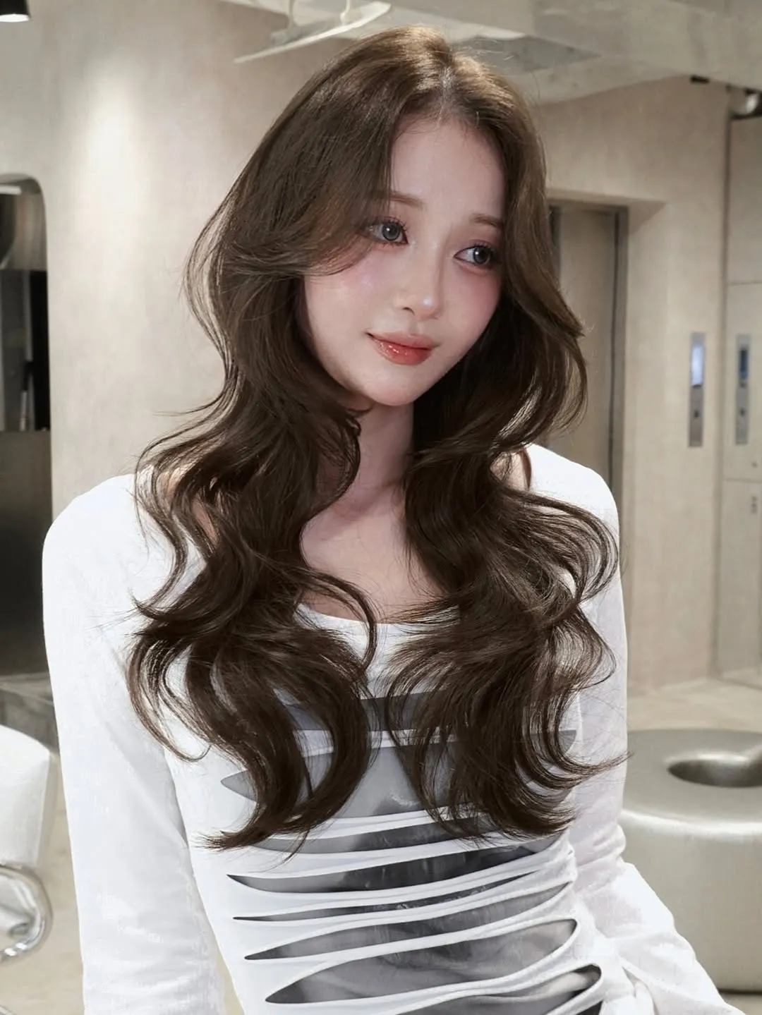 ③ふんわり動く毛束感