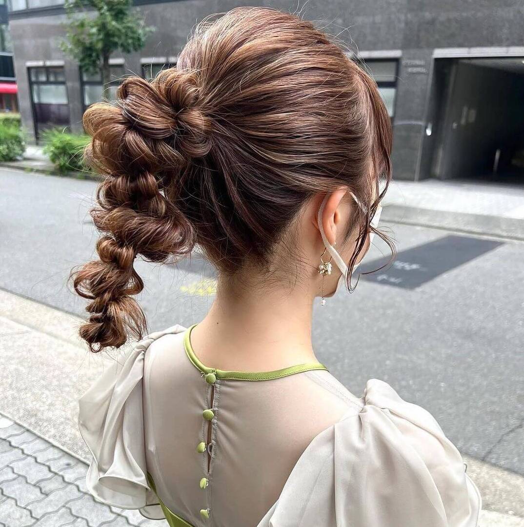 結婚式の髪型お呼ばれヘアセット【ボブ・ミディアム・ロングのヘアアレンジ】