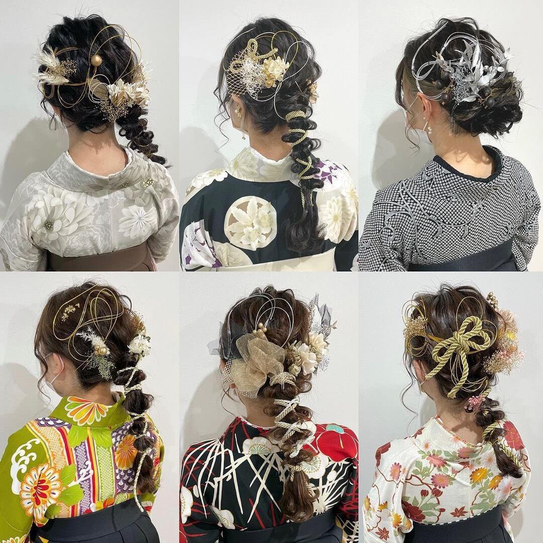 成人式の髪型18選・ロングヘアの編み下ろしヘアアレンジ