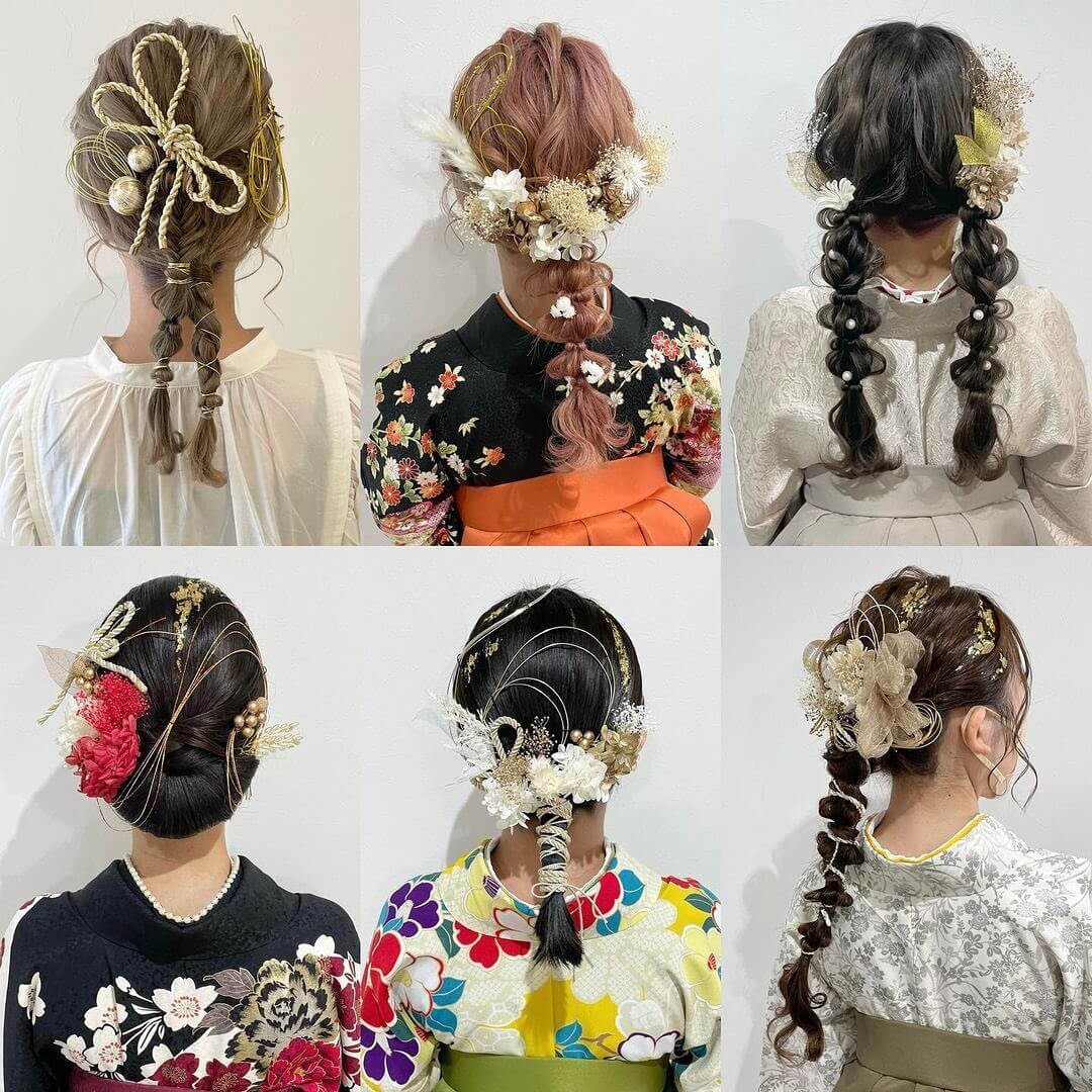 成人式の髪型18選・ロングヘアの編み下ろしヘアアレンジ